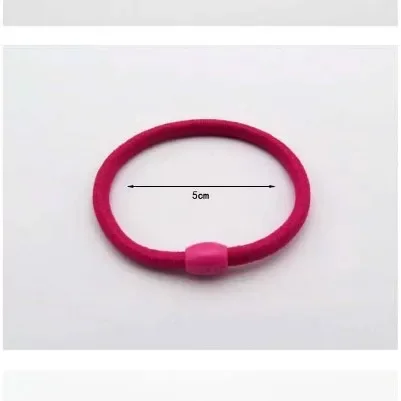 扎头发发圈高弹性2650发绳串珠皮筋时尚黑色糖果色