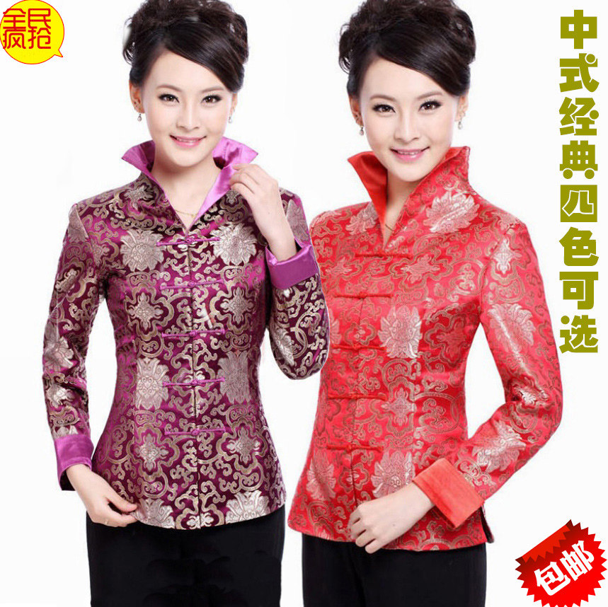 女士长袖时尚修身年会红色秋冬装