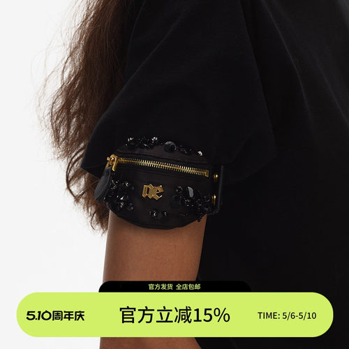 ECHOADE真丝缎面羊皮迷你手臂包