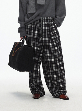 ECHOADE延续经典 松紧腰设计慵懒松弛感宽松阔腿裤