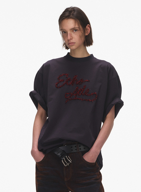 ECHOADE重塑松弛维度 宽松落肩版型中性设计圆领短袖T恤