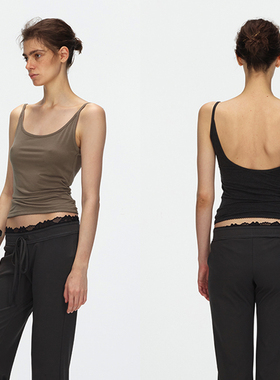 ECHOADE夏日刚需 甄选亲肤运动材质 深U领大露背设计贴身吊带背心