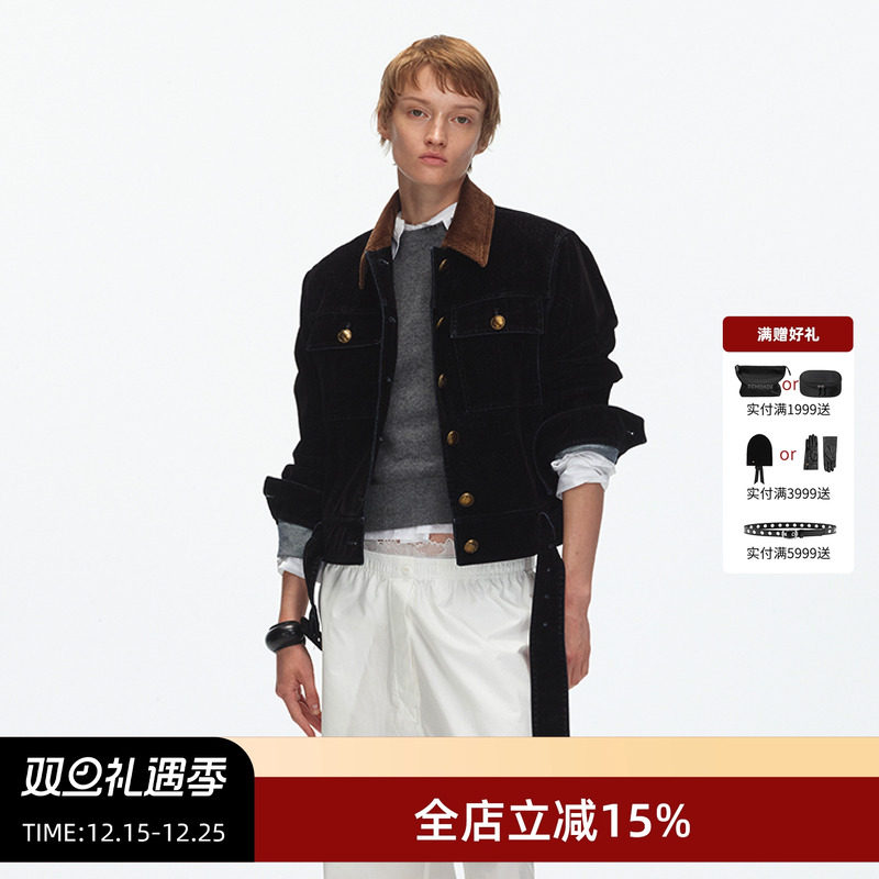 ECHOADE短款牛仔夹克外套