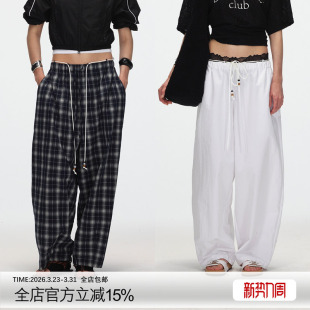 设计时髦宽松堆积感阔腿裤 ECHOADE强推经典 B入轻盈透气腰头耳仔式