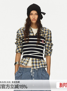 ECHOADE精选柔软针织材质 修身版型胸前Logo刺绣时髦点缀针织抹胸