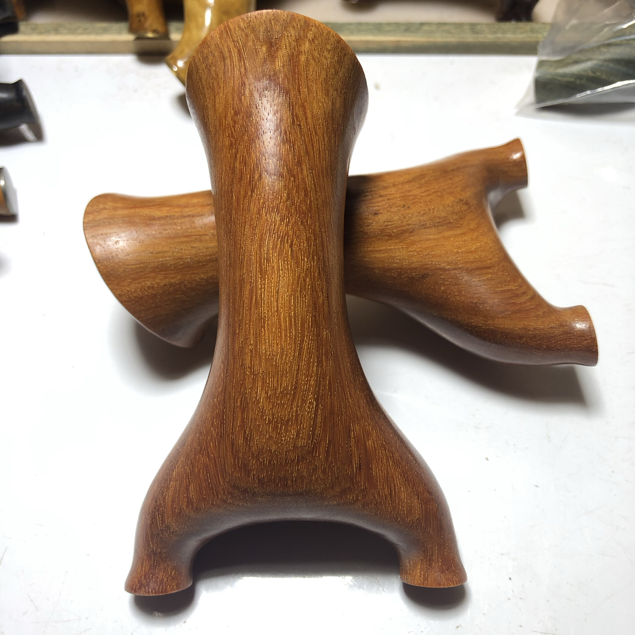 小叶金星紫檀短臂夜飞虎户外实战弹弓高密秒沉水可以把玩