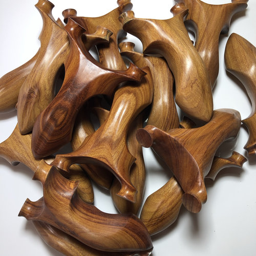 非洲沙漠铁木黑马弹弓户外实战