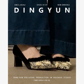 dingyun丁允刺绣高跟鞋 秋冬加绒单鞋 新中式 羊皮版 国风旗袍鞋 粗跟