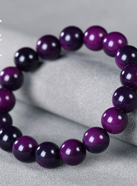 菩提根紫气东来紫棠色手串男女绕指柔文玩佛珠男女盘玩单圈手链