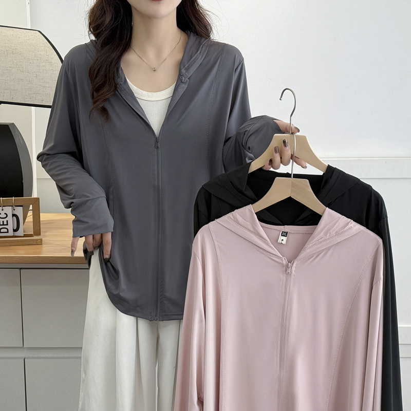 防晒衣女宽松大码夏防紫外线外套