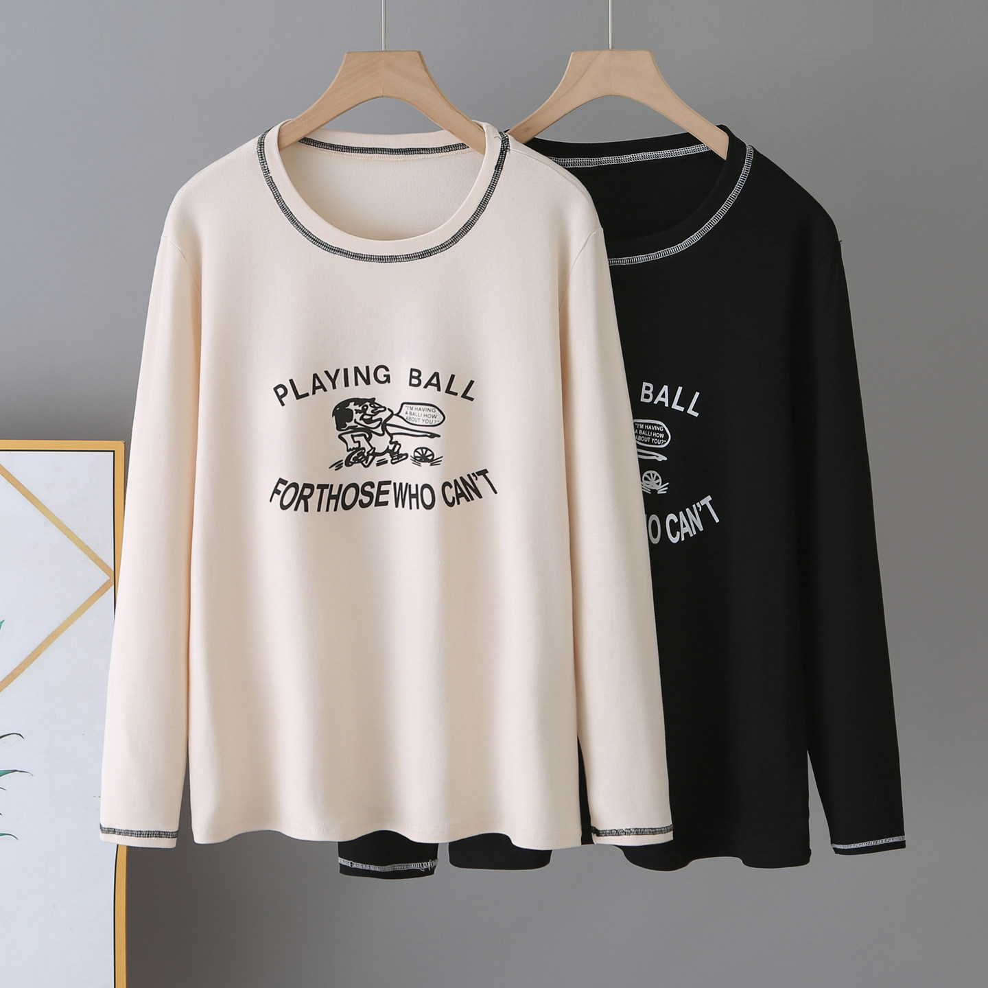 大码女装长袖t恤2026年春季新款胖mm200斤时尚印花明线装饰打底衫,女装/女士精品,T恤,淘宝优惠券,粉丝福利购,淘宝优惠卷