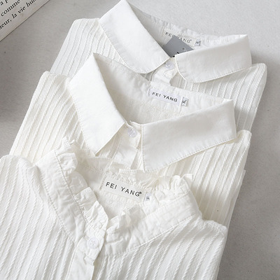 胖妹妹宽松百搭棉布韩版内衬衫