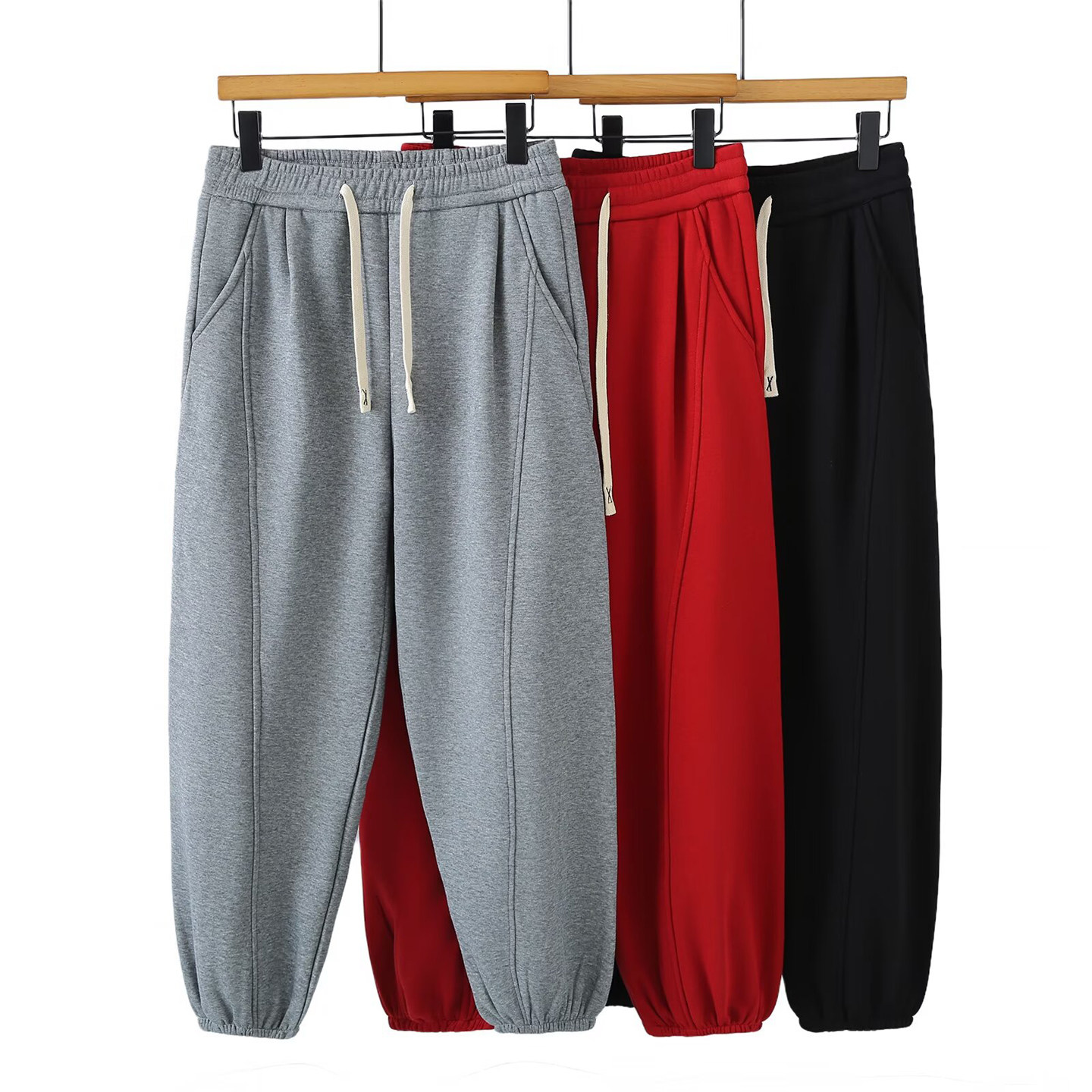 加绒加厚卫裤大码女胖mm200斤秋冬抽绳松紧腰宽松束脚休闲运动裤,女装/女士精品,休闲裤,淘宝优惠券,粉丝福利购,淘宝优惠卷