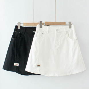 女装 松紧腰弹力遮胯显瘦前裙后裤 夏装 裙2021年新款 胖妹mm短裤 大码