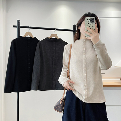 胖妹妹打底衫加厚大码半高领内搭