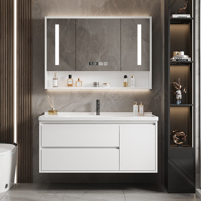 2025新款浴室柜组合智能洗手台盆柜洗漱台洗脸盆陶瓷盆卫生间套装,家装主材,浴室柜组合,淘宝优惠券,粉丝福利购,淘宝优惠卷