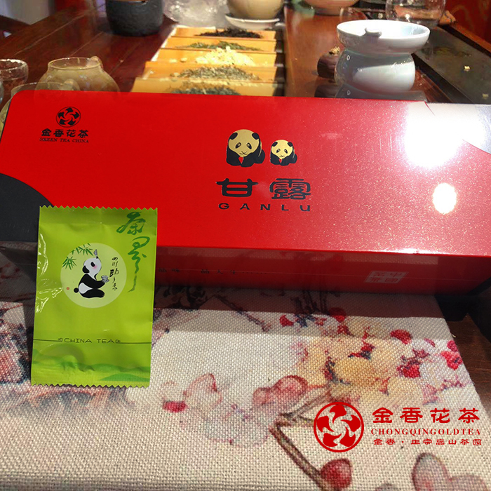 甘露总部 茶叶明前毛峰绿茶2020年新茶114克罐装可送礼