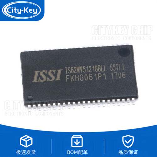 原装 贴片 IS62WV51216BLL-55TLI TSSOP-44 RAM 存储芯片