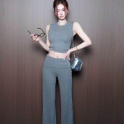 【舒适到骨】文文私服 纯色简约休闲上衣+裤子套装WWX6TZ1396