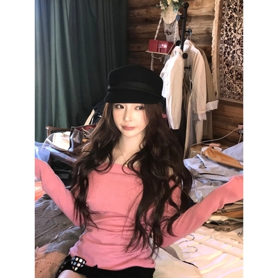 【色彩高材生】文文私服 秋季气质百搭设计感针织衫WWQ5ZZS1824