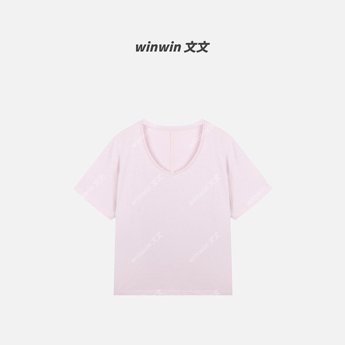 【悠闲派】文文私服 糖果色马卡龙短袖t恤上衣汉服预WWC6SY0506