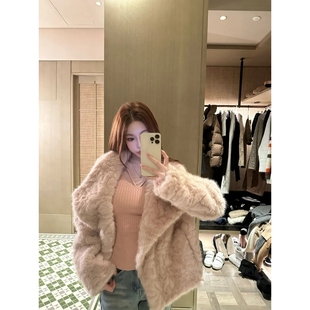 纯色简约毛绒外套百搭小个子WWQ5WT2682 文文私服 冬日来信