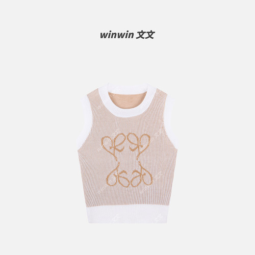 《日光絮语》文文私服 设计感老钱风背心针织汉服预WWC6ZZS0687