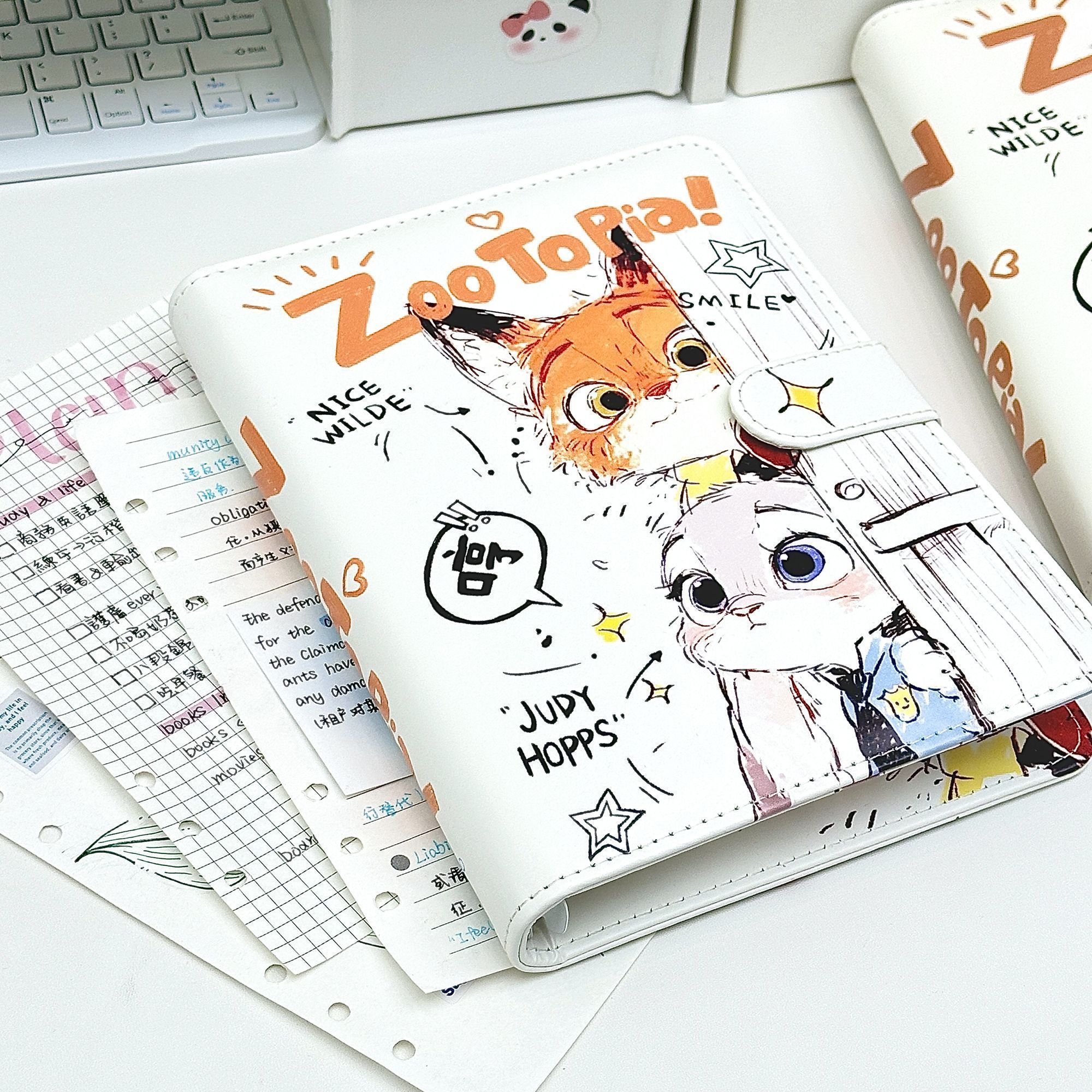 疯狂动物城画像笔记本学生高颜值