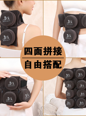 正品但艾黄铜可拼接家用艾灸盒