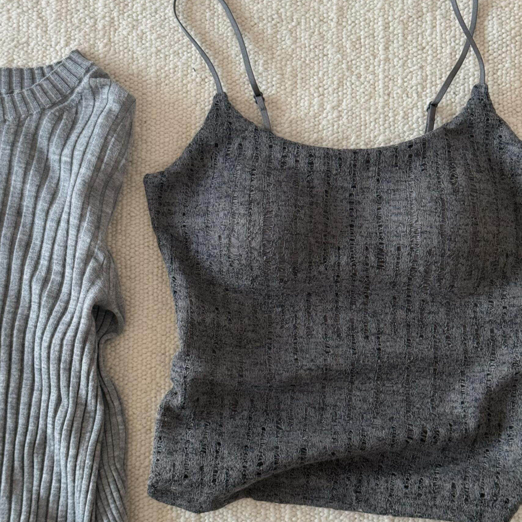 亚麻风美背一体式吊带内搭外穿背心女带胸垫打底上衣2026春季新款