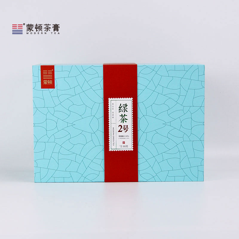 蒙顿茶膏 绿茶2号茶氨酸简装礼盒80克  速溶 办公室居家绿茶冷泡