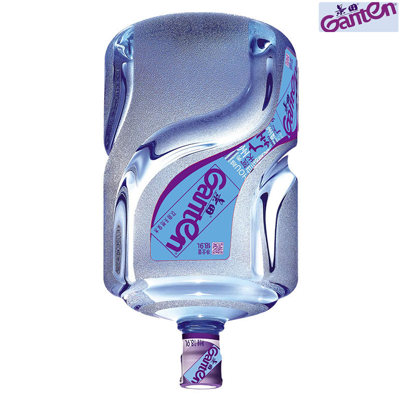 广州家用公司景田泉水桶装水18.9升大容量同城配送有空桶免收押