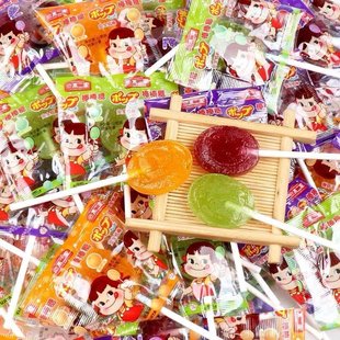 不二家棒棒糖水果牛奶味混合装结婚婚庆散称喜糖皮糖儿童年货零食