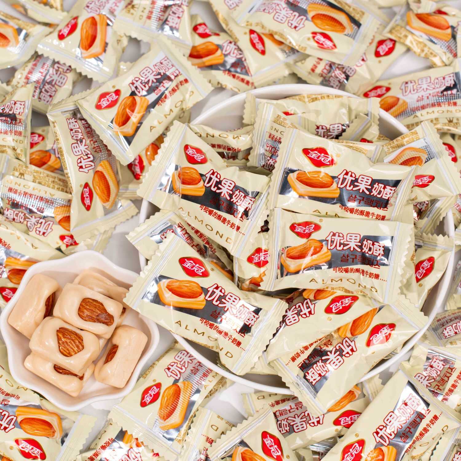 优果奶酥批发喜糖金冠