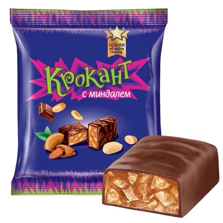 迪拜KDV紫皮糖Kpokaht巧克力味夹心糖果正品结婚婚庆喜糖零食糖果