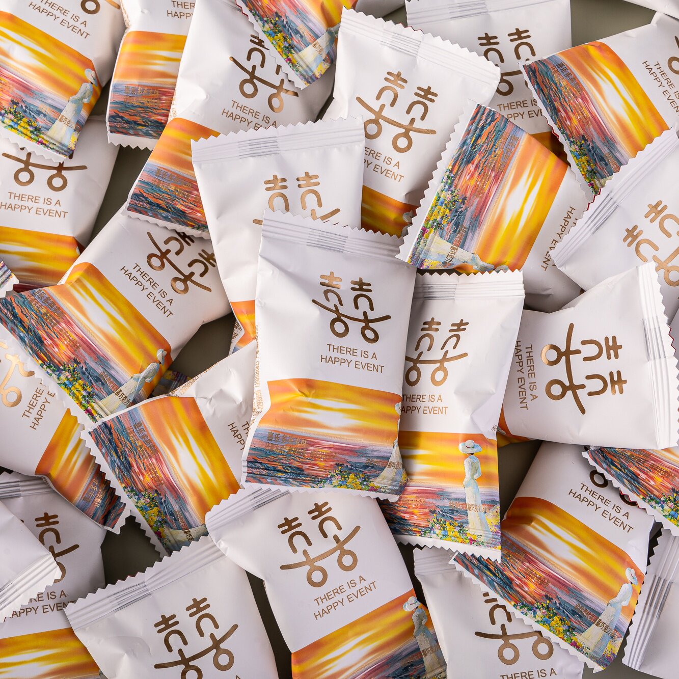 吉祥客喜乐多燕麦酥结婚婚庆高颜值喜糖婚宴摆盘招待糖果小零食