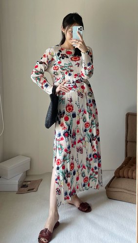 定染花园套装褶皱复古