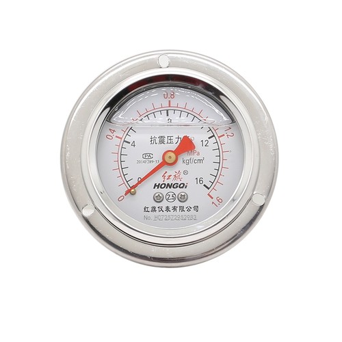红旗轴向螺纹外径特殊耐震压力表