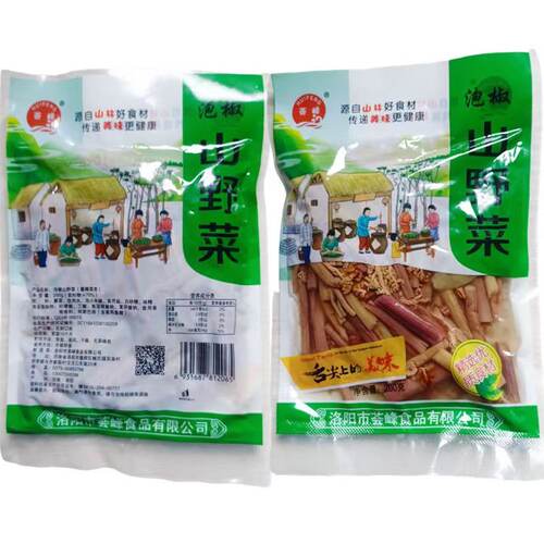 泡椒山野菜蕨菜下酒菜凉拌