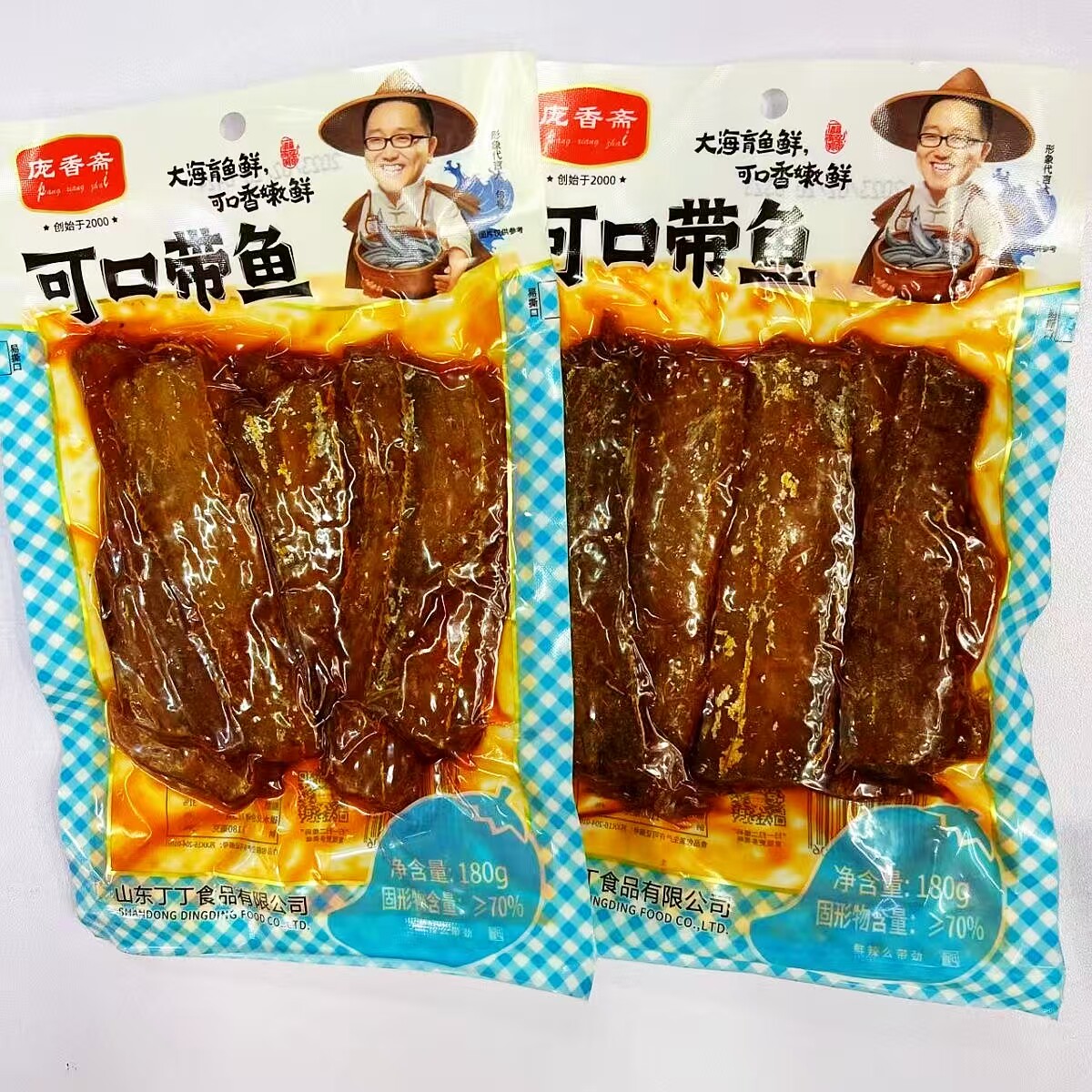 庞香斋可口带鱼180克红烧五香带鱼即食鱼肉海鲜零食小吃下酒菜