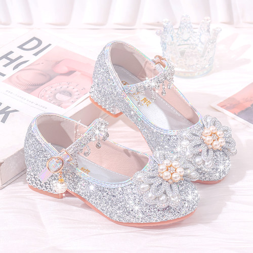 女童水晶鞋公主鞋走秀演出礼服鞋