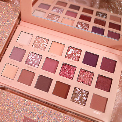 NOVO网红18色眼影盘珠光哑光组合闪粉亮片ins化妆师眼部彩妆女生