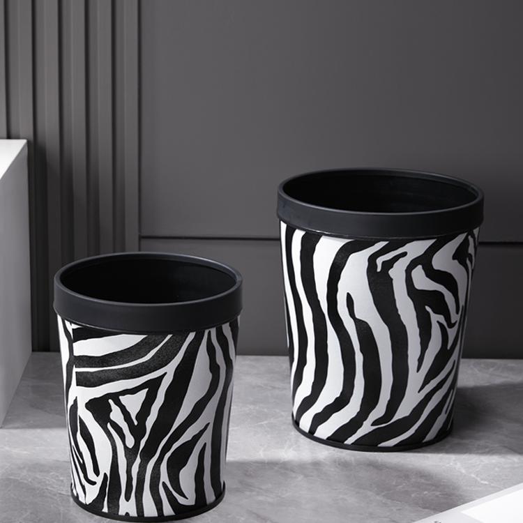 家用塑料压圈无盖垃圾桶卧室客厅卫生间厨房黑色筒简约现代收纳桶