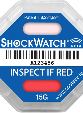 ShockWatch RFID 防震动标签 可自动读取不干胶震动监测美国进口