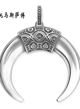 白虎牙吊坠925银经典精致百搭学生个性气质挂件托马斯萨博饰品