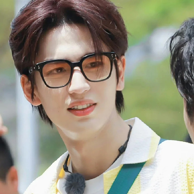 张凌赫gm复古方框落日粉男女墨镜