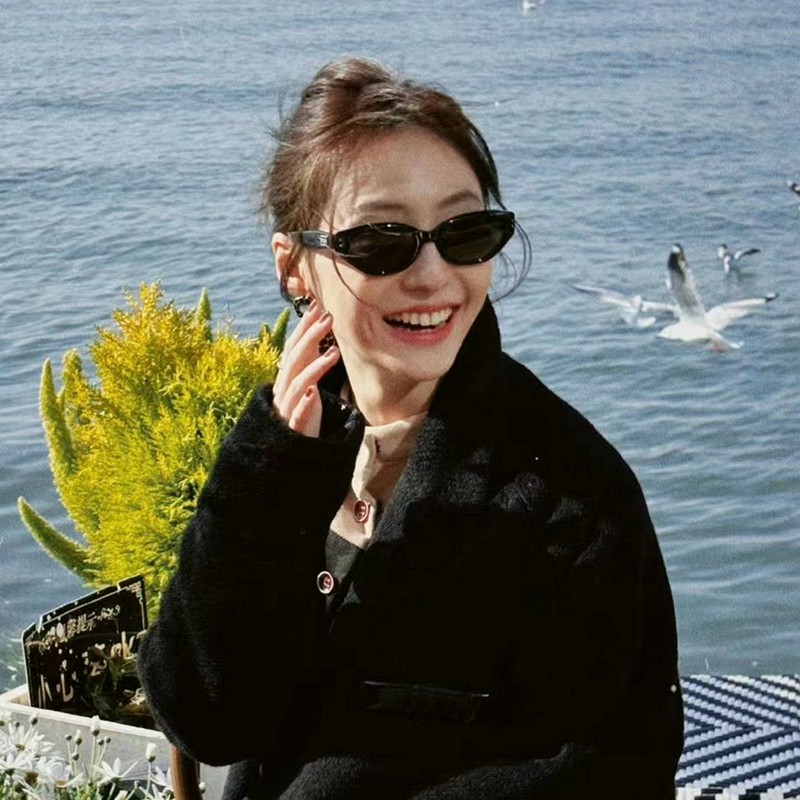 gm防紫外线猫眼复古ins男女墨镜