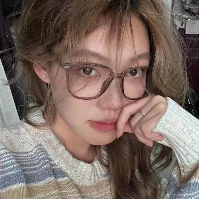 女士复古TR超轻眼镜架可配近视