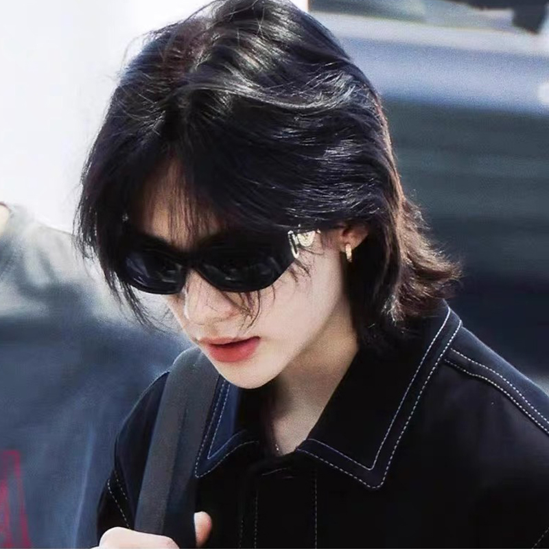 复古方形辣妹赵露思李现同款墨镜