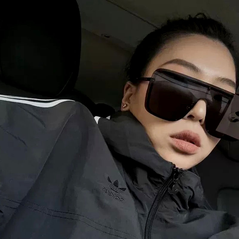 防晒大方框一体式男女连体墨镜